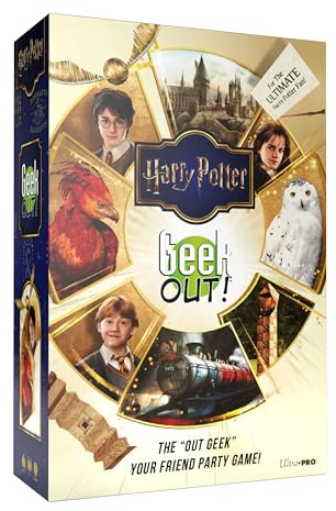 Geek Out! Harry Potter Trivia Game, Test Your Wizarding World Knowledge by Challenging Your Opponents with 600 Magical Trivia Questions/Prompts, Fun Potterhead Party Game, Officially Licensed