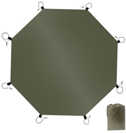Alfombra para Tienda de campaña, 3,8 x 3,8 m, Capa de Superficie Gruesa para Tiendas de campaña y campamentos, de Suelo Multiusos para Jugar al Parque Infantil, áreas de Descanso para Senderismo