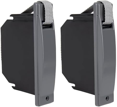 recogedor - recogedor compacto para persianas, color gris, ancho de 18 mm, ideal para organizar y almacenar cintas de persiana de forma eficiente. (Paquete de 2)