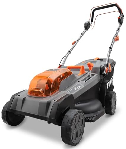 FUXTEC Tagliaerba a batteria FX-E2RM43PRO • 43 cm larghezza taglio • 40V batteria litio • trazione con velocità variabile • funzione mulching • regolazione altezza 25–75 mm