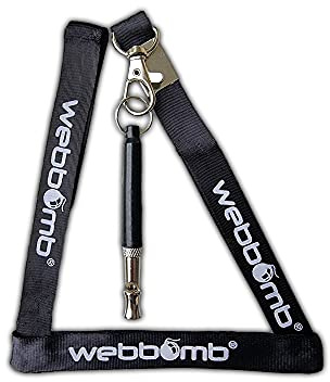 webbomb® Fischietto ad alta frequenza ultrasonico per cani comprensivo di cordino | Fischietto con frequenze regolabili individualmente per un facile addestramento del cane e l'educazione del cucciolo