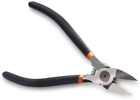 BOENFU 6 Inches Wire Cutters Heavy Duty Snips Flush Cut Side Cutters Pliers Metal Cutting Tool for Crafting, Floral, Artificial Flowers, Chicken Wire, Electrical, 1 Pack