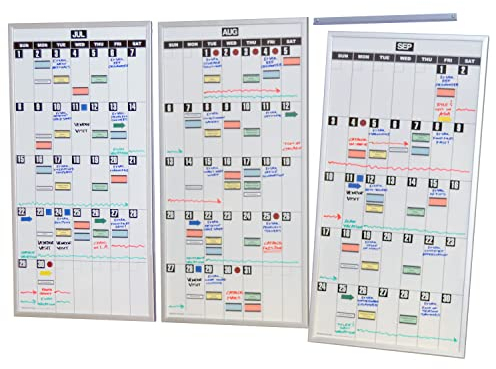 Ultimate Office ModMonthly Magnetic Dry-Erase Planning Calendars, Set of 3