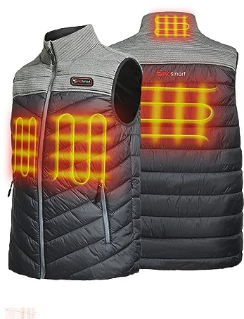 PROSmart Gilet Chauffant pour Homme Gilet Chauffé Léger avec Batterie Rechargeable (2XL)