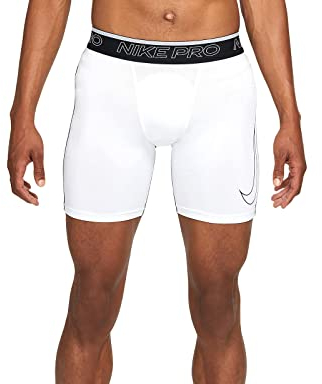 Nike Herren Pro Dri-FIT Shorts, White/Black/Black, M