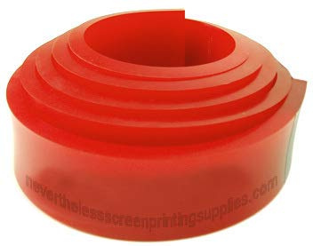 60 Duro Red Squeegee Blade - 6FT - for Screen Printing (6FT)