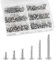 DN DENNOV 210pcs Self-Tapping Screws, Stainless Steel, M4.2 x 50mm/38mm/30mm/25mm/19mm/13mm, Phillips Head, Self-Drilling, Rust-Proof