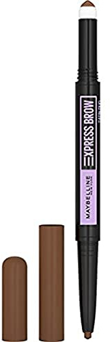 Maybelline New York - Lápiz de cejas - Lápiz y polvo dúo satinado Express Brow - Tono: marrón medio (02)
