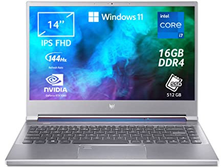 Predator Triton 300 SE PT314-51s-70AY Gaming Portátil Intel Core i7-11370H 16GB DDR4 512GB NVMe SSD 14 FHD IPS 144Hz RTX 3060 6GB Windows 11 Home