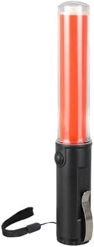 Risegun Tira de tráfico LED de 26 cm, con instrucciones de seguridad aplicables en obras, medidas de emergencia y otras áreas que requieren señales o señales visibles (rojo)