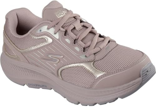 Skechers Women's Go Run Consistent 2.0 Advantage Trainers, Light Brown Leather/Gold Trim, 7 UK