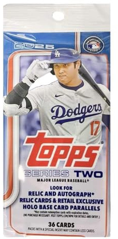 2025 Topps MLB Baseball Series 2 Fat Pack 36 Cards per Pack