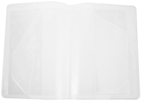 Mipcase Funda Protectora Transparente para Cuaderno A5 Cubierta de PVC para Libro y Agenda Juego 2 Piezas Funda Reutilizable Resistente al Agua para Estudiantes