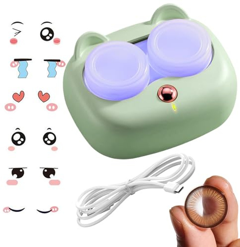 Limpiador de lentes de contacto, 3 modos de mantenimiento Lavadora para Gafas - Limpiador de lentes de contacto USB - Limpiador de lentes de contacto Admite carga USB Viajes Daily Home Viajes Diarios