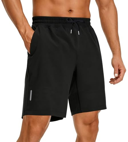 BBXWANG Mens Swim Shorts Swimming Trunks Men Long Swim Trunks Quick Dry Surf Beach Board Shorts with Pockets (UK, Alpha, XL, Regular, Regular, Black)