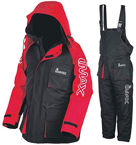 Imax Combinaison Thermique pour pêche en mer, en 2 pièces, Noir - Noir, M