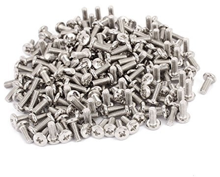 Sourcingmap M4 x 10mm TV Computer LCD Monitor Stand Mounting Phillips Head Screw 200pcs