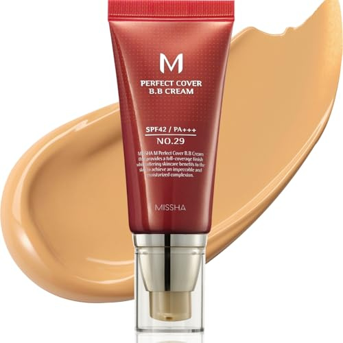 missha M Perfect Cover BB Cream spf42/PA + + + (No. 29/Caramel beige) 50 ML, confezione da pezzo