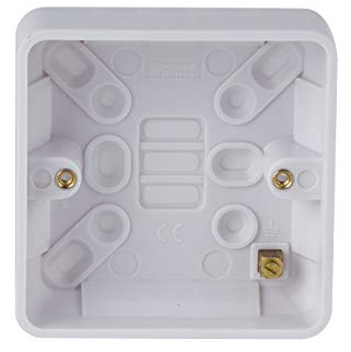 Schneider Electric GGBL9125 Lisse - Scatola per attress con superficie sagomata, 1 banda, 25 mm, confezione da 10, colore: Bianco