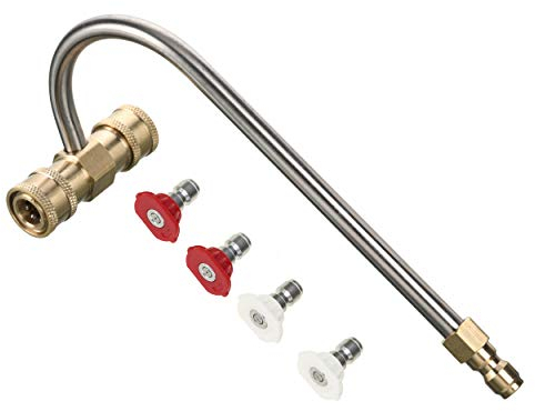 Tool Daily - Limpiador de canalones para limpiadores a presión, con 4 Puntas de Boquilla, conexión rápida de 1/4 Pulgadas, 4000 PSI