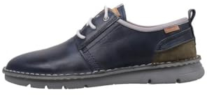 Pikolinos Zapatos Cordones en Cuero Rivas para Caballero Color Blue