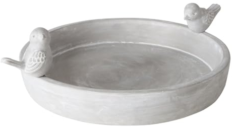 BOLTZE Vogeltränke Badum Beton Höhe 11 cm grau, Vogelbad