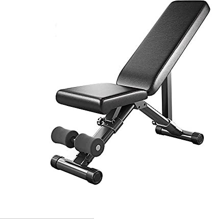 Justerbar viktbänk, Träningsutrustning Gymbänk Träningsbänk Hantelbänk Hemvikbar Träningsstol Sit-up Styrelse Bänkpress Bänk Magmuskler Sportstol Bänk