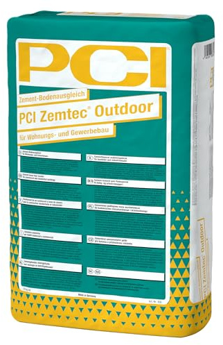 PCI Zemtec Outdoor 20 kg Bodenbeschichtung Nivelliermasse Innen Außen Garage Fließspachtel Spachtelmasse Sika