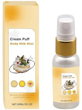 Brume cheveux parfumée,Brume Corporelle à la Vanille et Crème,Parfum Fragrance Spray,Douceur Gourmande,Cadeau Parfumé, Légère et Raffinée pour une Sensation de Douceur