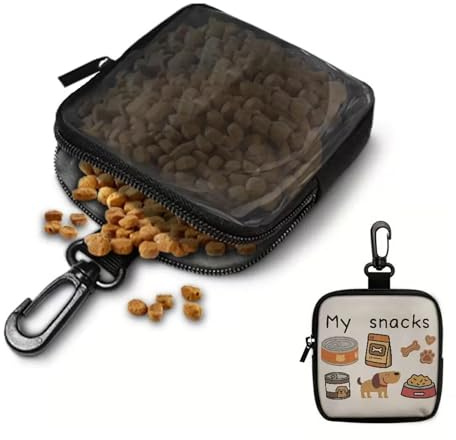 Galletas para el Entrenamiento de Cachorros – Dispensador de Aperitivos portátil para Mascotas, de Almacenamiento Manos Libres | Práctico Escenario al Aire Libre, Camping, Senderismo, Paseo