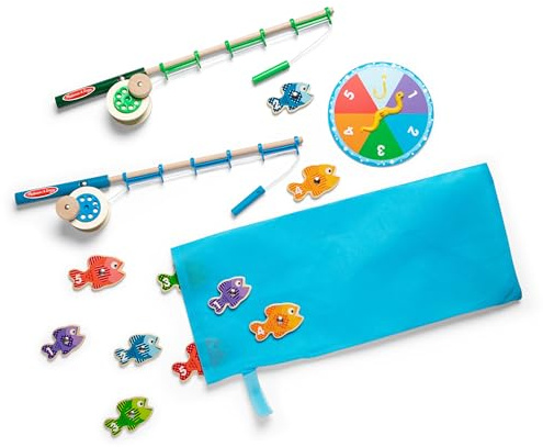 Melissa & Doug - Hölzernes Fischefang - Und Zahlenspiel, Lernspielzeug, Zählen Spiel für Kinder, ab 3 Jahren, für Jungen und Mädchen geeignet