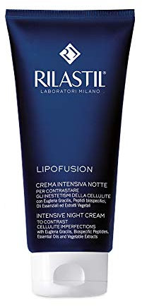Rilastil Lipofusion Crema Intensiva Notte, Trattamento Cellulite, Texture Leggera e Idratante Confezione da 200 ml
