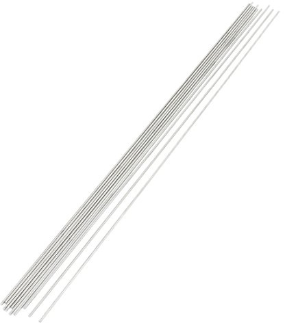 sourcing map 10 Stk DIY RC Modell Edelstahl Circular Rundstab Bar 400 mm x 2 mm
