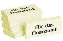 BIZSTIX® Business Haftnotizen Für das Finanzamt (5 Stk.)