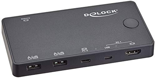 Delock 11477 HDMI / USB-C™ KVM Switch 4K 60 Hz mit USB 2