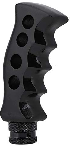 Ejoyous Manueller Schaltknauf, Universal Schaltknauf Getriebe Auto Pistolengriff Messergriff Schalthebel Kunstharz Auto-Schaltknauf Kopfabdeckung für die Meisten Manuellen Kraftfahrzeuge(Schwarz)