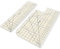 UPTTHOW 2PCS Hot Hem Ruler Sewing Fabric Ironing Tool Seam Allowance Press with Dry or Steam Iron Heat Resistant Non-slip Craft Accessories for Clothes Quilting and Folding INCH set