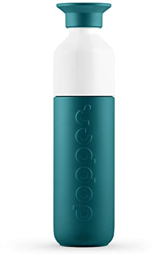 Dopper Insulated Green Lagoon Thermosflasche 350ml - Doppelwandig, auslaufsicher, hält 24h kalt/9h heiß - Edelstahl Trinkflasche - Thermobecher - Kaffeebecher - Wasser, Tee