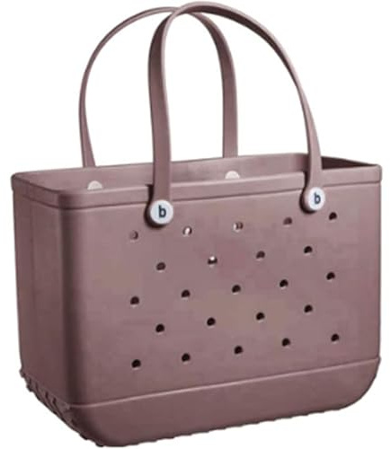 ASIAD Gummis shoppingväska, strandväska, vattentät, sandpapper, utomhusresor, silikonhandväska för strand, marknad, 38 * 13 * 32 cm,8