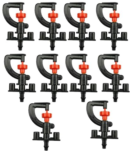 Lot de 10 micro-arroseurs rotatifs pour serre (micro-arroseur rotatif de type G)