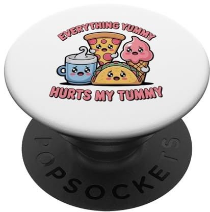 Everything Yummy Hurts My Tummy Irritable Bowel Syndrome PopSockets Adhesive PopGrip