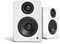 Kanto YU2 Desktop-Lautsprecher mit Stromversorgung | 7,6 cm Composite-Treiber | 1,9 cm Seidenkuppelhochtöner | Class-D-Verstärker | 100 W | integrierter USB-DAC | Subwoofer-Ausgang | Mattweiß |