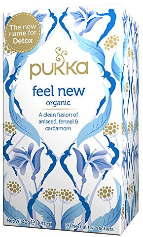 Pukka TeaFeel New 4 x 20 {80, 120 & 160's} Tea Bags Organic & ENVELOPED Version (120)