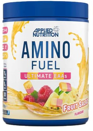 Applied Nutrition Amino Fuel - Essential Amino Acid (EAA) Powder Supplement Maximize Muscle Growth, Fruit Salad, Blue, 390 g
