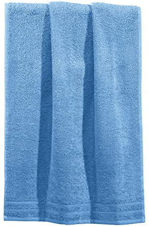 Erwin Müller Handtuch Heidelberg 100% Baumwolle hellblau Größe 50x100 cm - saugstark, gut trocknend, kompakt, leichte Qualität - ideal für Sport, Strand, Reisen (weitere Farben)