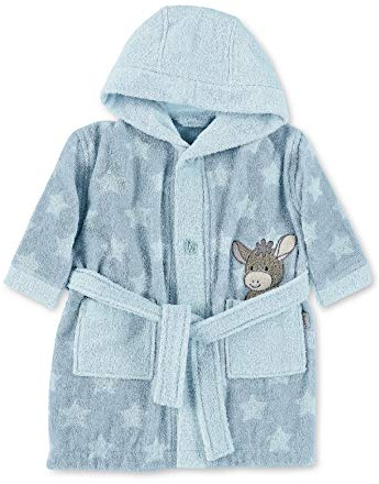 Sterntaler Unisex Baby Bademantel Emmi Bathrobe, Mittelblau, 98-104