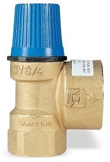 Watts - Válvula de seguridad - Válvula de calefacción con salida incrementada 4 bar hembra 3/4 x 1 - WATTS