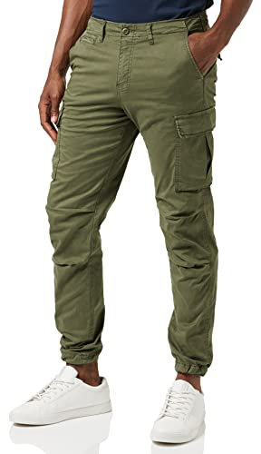 JACK & JONES Herren Jpstace Jjtucker Ama Noos Cargohose, Olive Night/Detail:solid, 27W / 32L EU