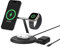Belkin kabellose 3-in-1-Ladestation mit magnetischem, MagSafe-kompatiblem Qi2, 15 W, Wireless Charger, kompatibel mit den iPhone-Serien 16, 15, 14, 13, AirPods, Apple Watch, inkl. Netzteil – Schwarz