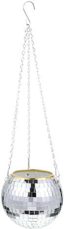 Yardwe Blumentopf würfelunterlage einhelll blummentopf Disco-Pflanzgefäß Blumentöpfe für Zimmerpflanzen Töpfe für Pflanzen Disco-Kugel-Pflanzgefäß Disco-Kugel-Pflanzenaufhänger Plastik